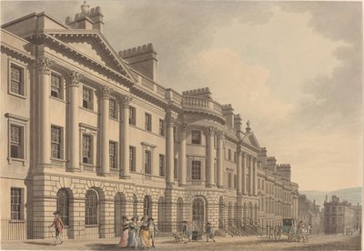 Calle Milsom en Bath de Thomas Malton