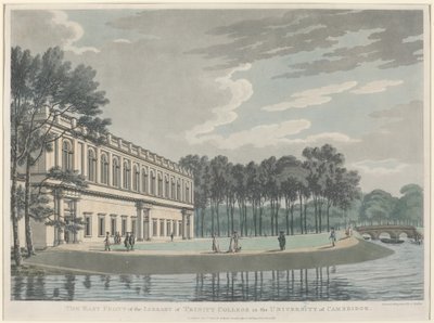La fachada este de la biblioteca del Trinity College de Thomas Malton