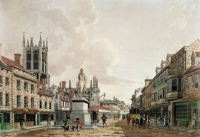 The Market Place, Hull, mirando al norte de Thomas Malton Jnr.