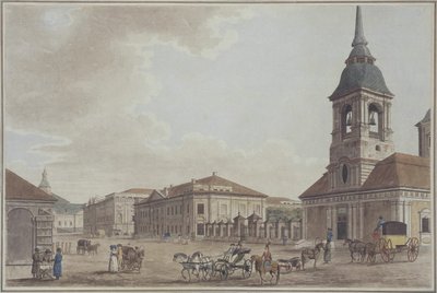 Avenida Liteyny en San Petersburgo, 1790 de Thomas Malton the Elder