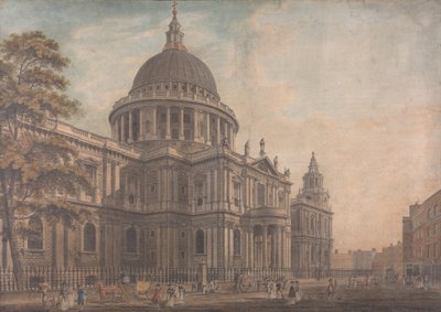 La fachada norte de San Pablo de Thomas Malton the Younger