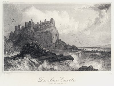 Castillo de Dunluce, desde el noreste de Thomas Mann (after) Baynes