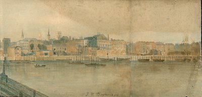 Panorama del río Támesis, lado norte, en 13 partes de Thomas Mann Baynes