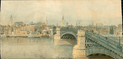 Panorama del Río Támesis, Lado Norte, en 13 partes de Thomas Mann Baynes