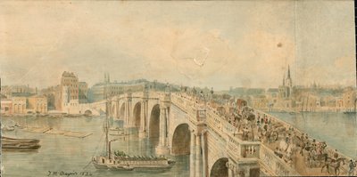 Panorama del río Támesis, lado norte, en 13 partes de Thomas Mann Baynes