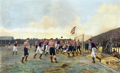 Aston Villa contra Sunderland, 1893 de Thomas Marie Madawaska Hemy