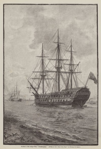 El viejo barco de Nelson, el Foudroyant de Thomas Marie Madawaska Hemy