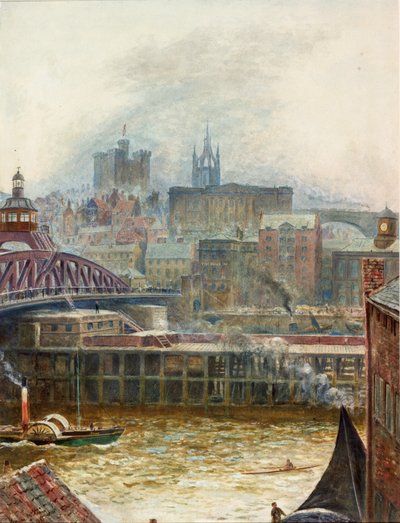 Vista de Newcastle desde Gateshead de Thomas Marie Madawaska Hemy