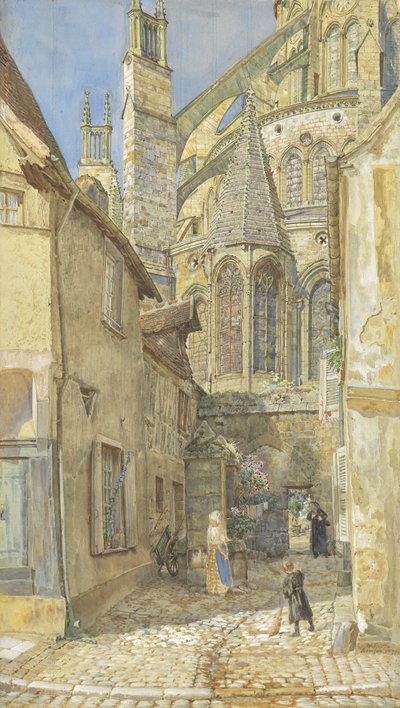 La capilla de la Virgen y el ábside de la catedral de Bourges de Thomas Matthews Rooke