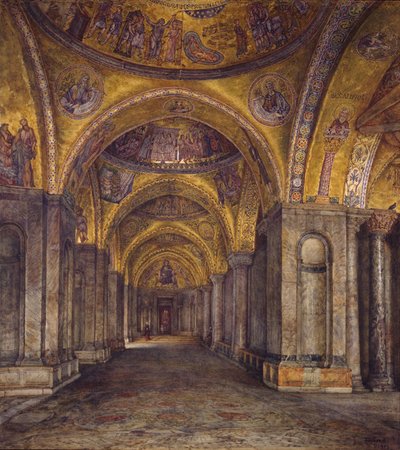 Venecia - Atrio norte de San Marcos, 1907 de Thomas Matthews Rooke