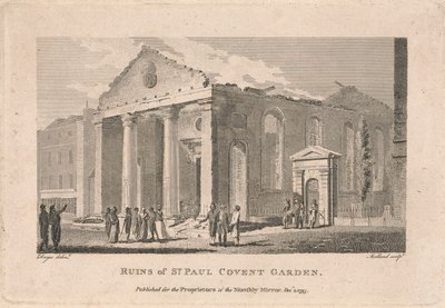 Ruinas de San Pablo Covent Garden de Thomas Medland