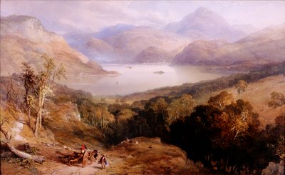 Ullswater, alrededor de 1842 (Acuarela y gouache) de Thomas Miles II Richardson