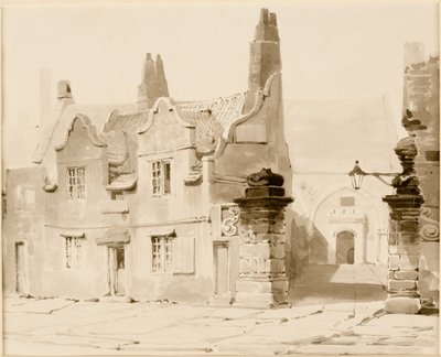 Entrada a la escuela de gramática en el Hospital de Santa María en la Puerta Oeste de Thomas Miles Richardson