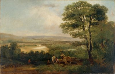 Paisaje: Vista en Northumberland, 1804-1848 de Thomas Miles Richardson I