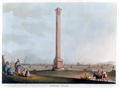 Columna de Pompeyo, Alejandría, Egipto, 1802 de Thomas Milton