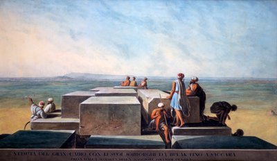 Cima de la primera pirámide de Gizah, 1794 de Thomas Milton