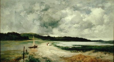 Una lluvia pasajera en Long Island de Thomas Moran