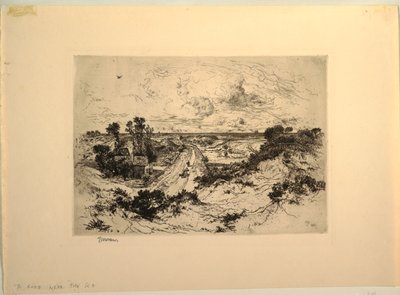 Un camino cerca del mar, Easthampton, Nueva York de Thomas Moran