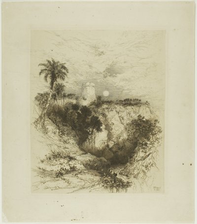 Una Torre de Cortez de Thomas Moran
