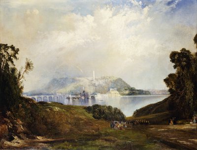Una vista de las obras hidráulicas de Fairmont, Filadelfia de Thomas Moran