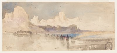 Cañón del Río Virgin, Sur de Utah de Thomas Moran