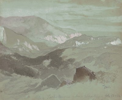 Acantilados de Ecclesbourne cerca de Hastings, 1862 de Thomas Moran