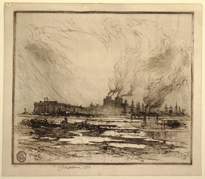 Communipaw, Nueva Jersey de Thomas Moran