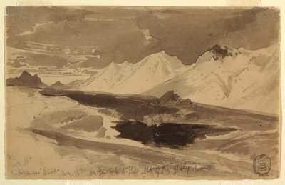 Dibujo, The Arkansas Divide, agosto de 1874 de Thomas Moran
