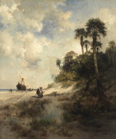 Isla Fort George, Florida de Thomas Moran