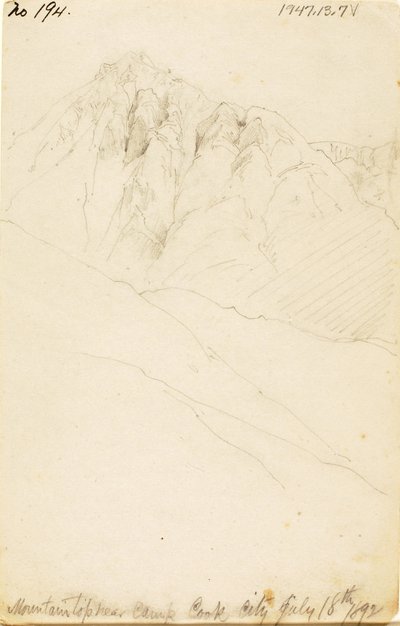 En el campamento de Soda Butte Creek, Cook City de Thomas Moran