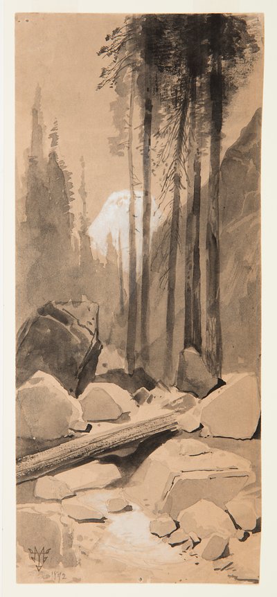 En el valle de Yosemite de Thomas Moran