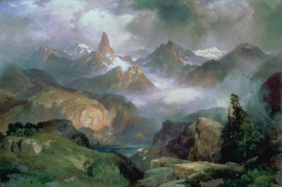 Pico Índice, Parque Nacional de Yellowstone de Thomas Moran