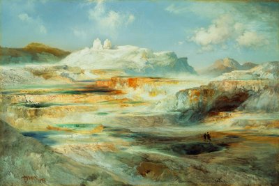 Terraza de Júpiter, Yellowstone, 1893 de Thomas Moran