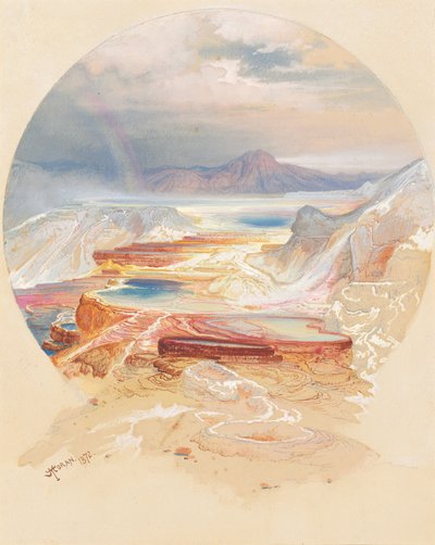 Terraza Minerva, Yellowstone de Thomas Moran