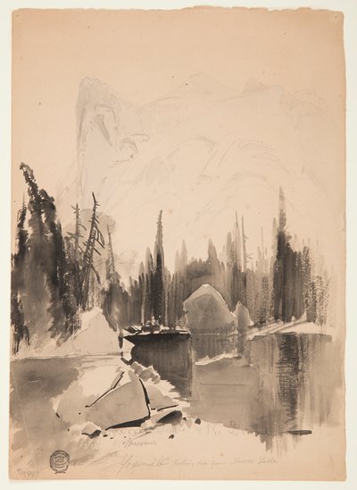 Lago Espejo, Yosemite de Thomas Moran