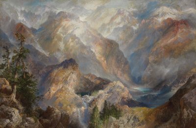 Mañana en las Sierras, Nevada, 1910 de Thomas Moran