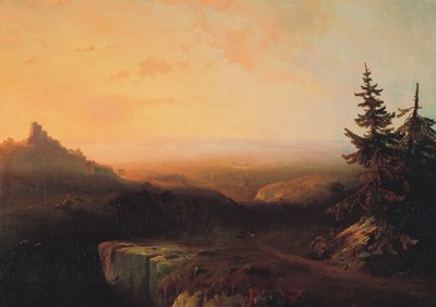 Escena de montaña, c.1865 de Thomas Moran