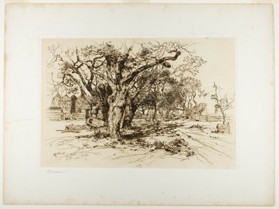 Huerto de Mulford, Easthampton de Thomas Moran