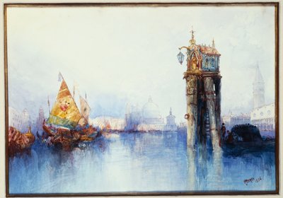 En el canal, 1896 de Thomas Moran