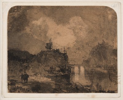 Escena del río, Gran Cañón, Colorado de Thomas Moran