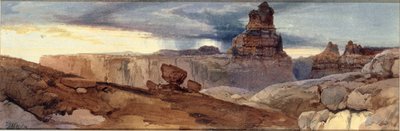 Shin-Au-Av-Tu-Weap (Tierra de Dios), Cañón del Colorado. Utah Ter. de Thomas Moran