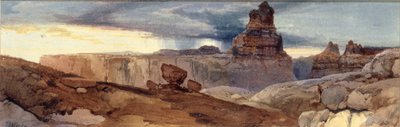 Shin-Au-Av-Tu-Weap Tierra de Dios, Cañón del Colorado. Territorio de Utah, 1873-1874 de Thomas Moran
