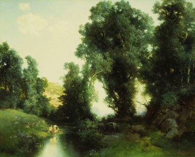 El agujero de baño, Cuernavaca, México, 1913 de Thomas Moran