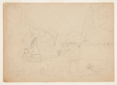 El Cañón del Río Virgen, Sur de Utah de Thomas Moran