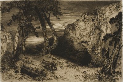 El coyote - Arizona de Thomas Moran