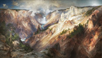 El Gran Cañón de Yellowstone de Thomas Moran