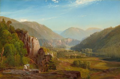 El Juniata, atardecer de Thomas Moran