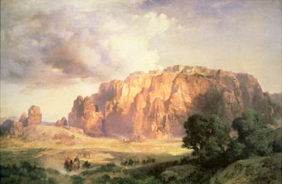 El Pueblo de Acoma, Nuevo México de Thomas Moran