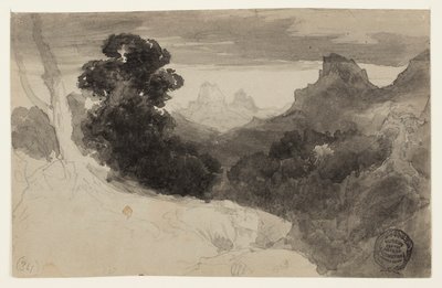 Vista de los Tetons, Wyoming de Thomas Moran