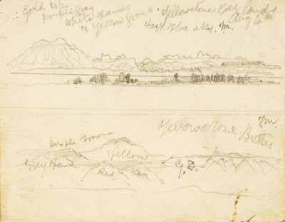 Yellowstone Bad Lands (y) Yellowstone Buttes de Thomas Moran